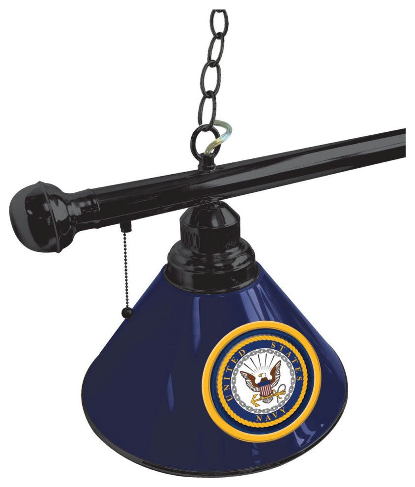 Holland United States Navy 3-Shade Billiard Light - Black Fixture