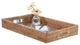 Artifacts Rattan Rectangular Tray With Cutout Handles, Honey Brown