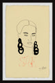 "Just a Girl" Framed Painting Print, 8x12