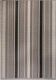 Haynes Modern Double Stripe Indoor/Outdoor Area Rug, Black/Beige, 3x5
