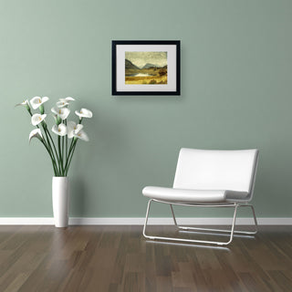 'Wind River Country' Matted Framed Canvas Art by Albert Biersdant