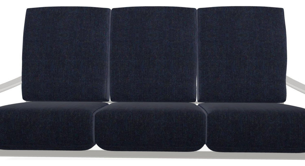 St. Catherine Deep Seat 3-Seat Outdoor Sofa, Indigo/Snow