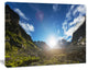 Caucasus Hills under Bright Sunset, Landscape Canvas Art Print, 60"x28"