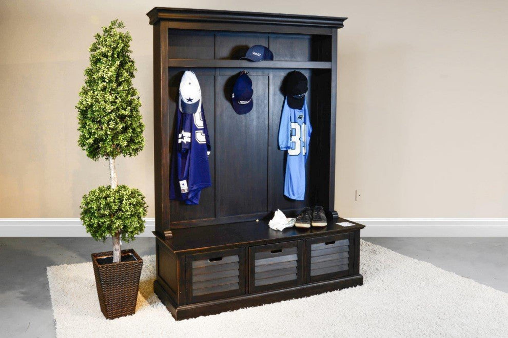 60x85" Dakota Entry Locker Hall Tree with Bench Storage