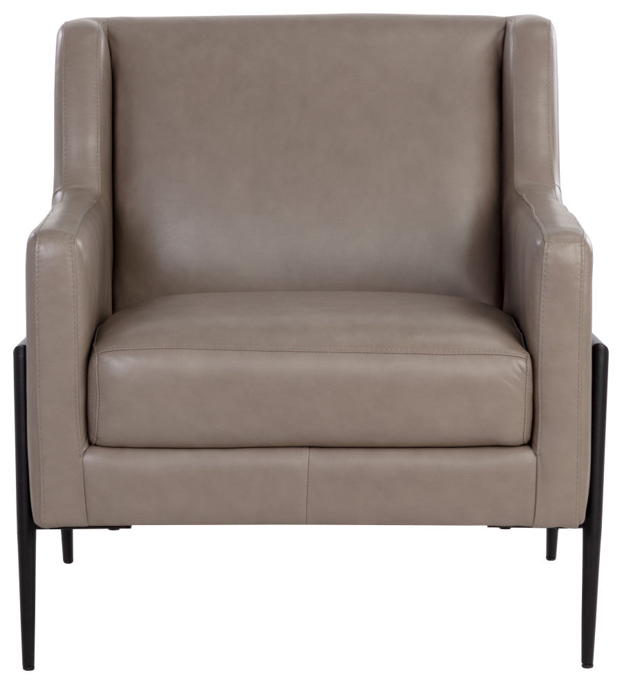 Talula Lounge Chair Alpine Grey Leather