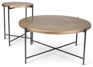 Elements Navi Coffee Table Antique Brass