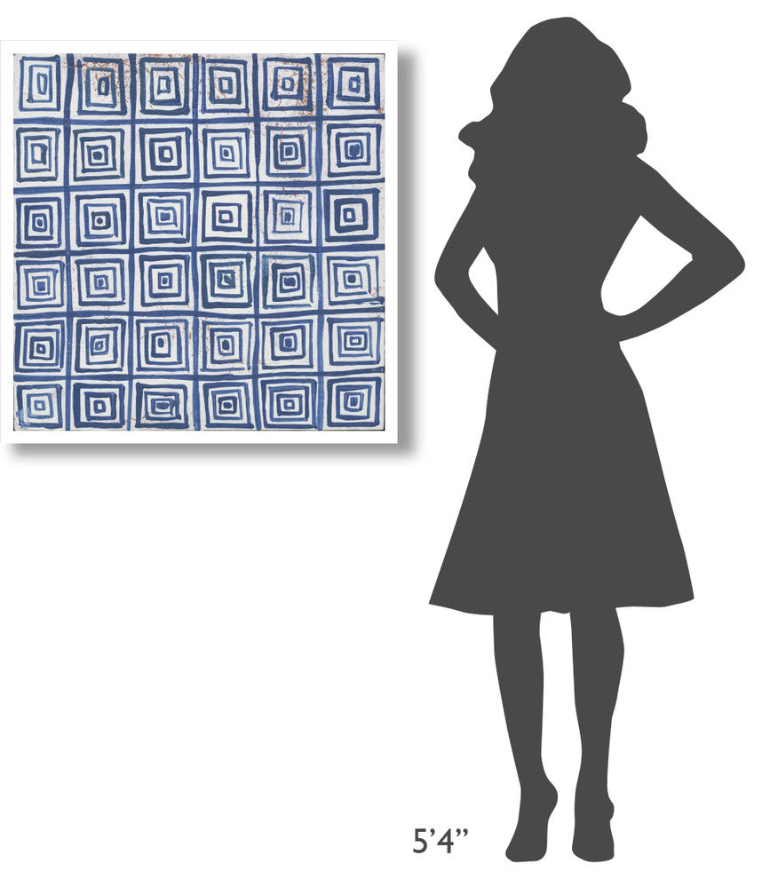 "Maki Tile XIV" Digital Paper Print by Kathrine Lovell, 32"x32"