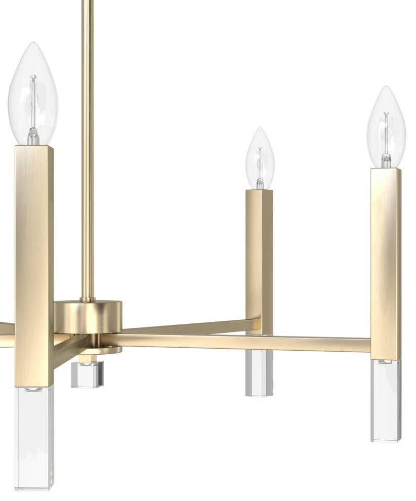 Hunter Sunjai Alturas Gold 5 Light Chandelier Light