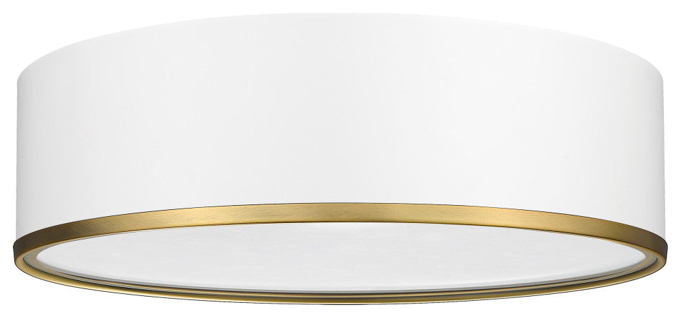 Zlite 2303F4-MW-RB 4-Light Flush Mount, Matte White