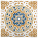 Blue and Yellow Mandala 58x58 Tablecloth