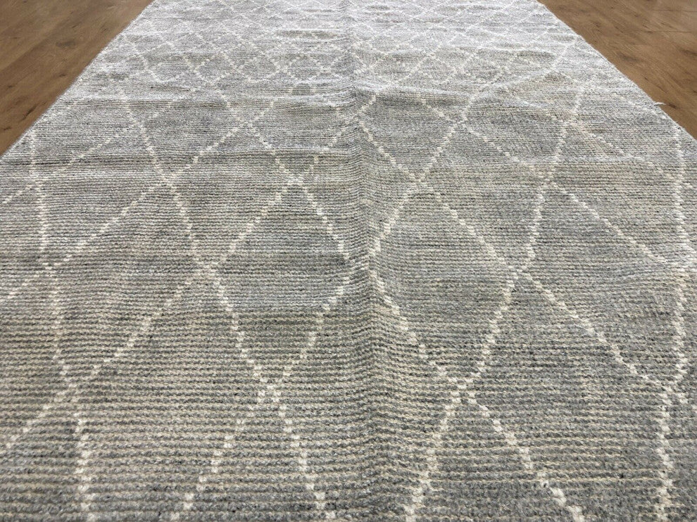 Handmade Banana Silk Gray Rug 5x7 Transitional Carpet