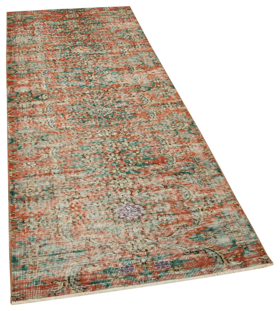 Rug N Carpet - Handwoven Turkish 3' 2" x 8' 0" Low Pile  Small Area Rug