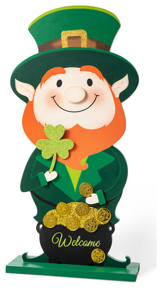 23.5"H St.Patrick's Wooden Porch Decor