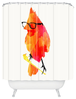 Robert Farkas Punk Bird Shower Curtain