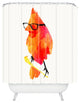 Robert Farkas Punk Bird Shower Curtain