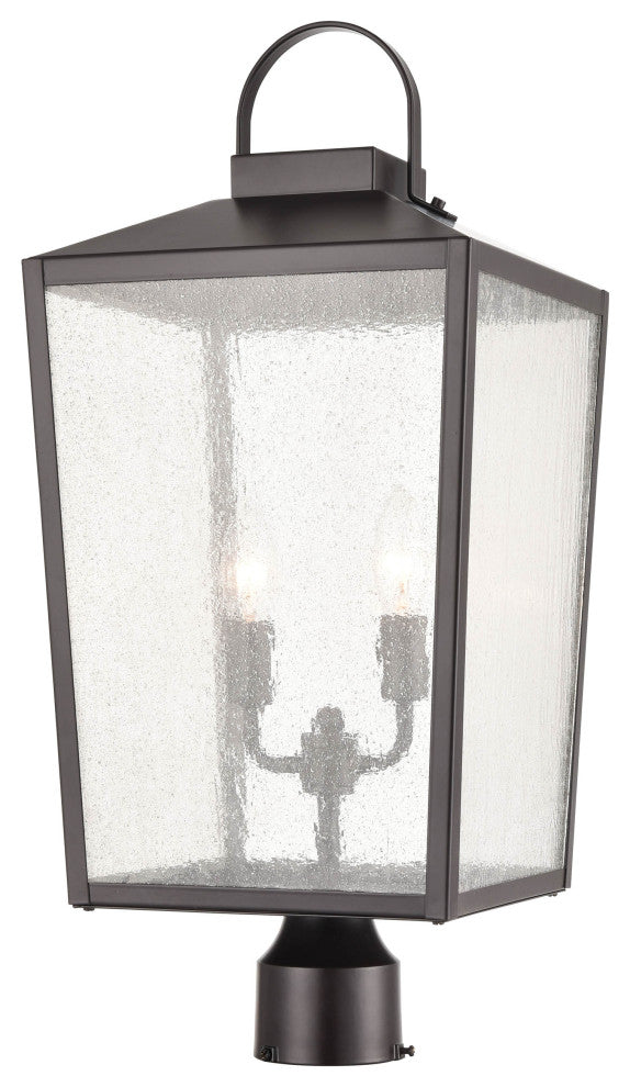 Devens Collection 2-Light 10" Powder Coat Bronze Outdoor Fixture