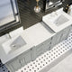 Terrence 84" Vanity with Power Bar and Drawer Organizer, Oxford Gray