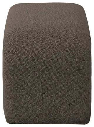 Niagara Boucle Fabric Upholstered Bench, Brown, 28" Wide