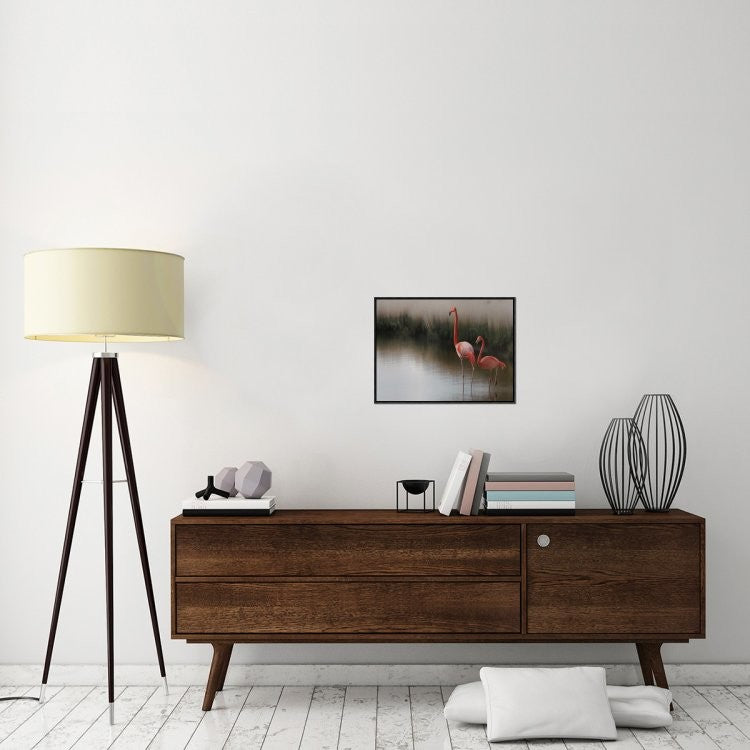 "Untitled" Framed Canvas Giclee by Anna Cseresnjes, 23x17"