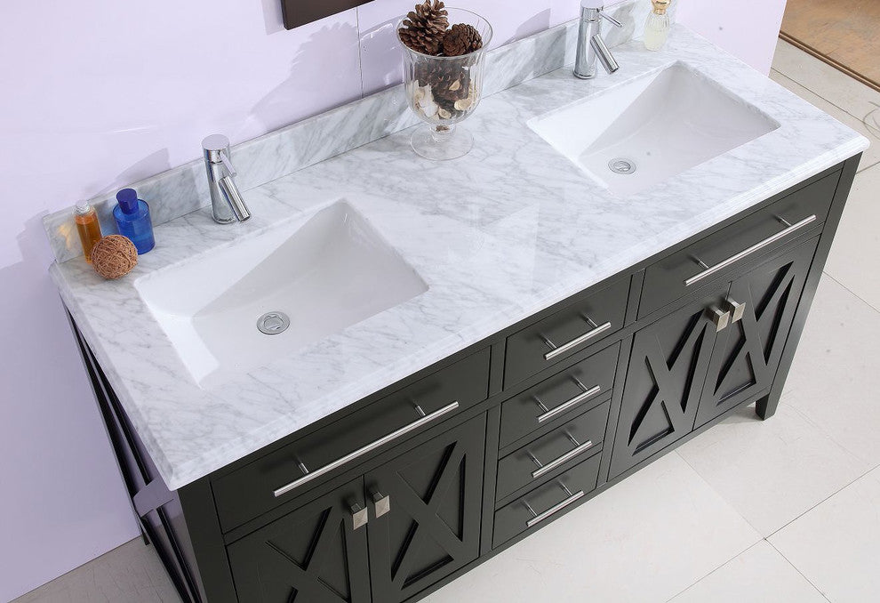 Wimbledon Vanity, Espresso, 60"