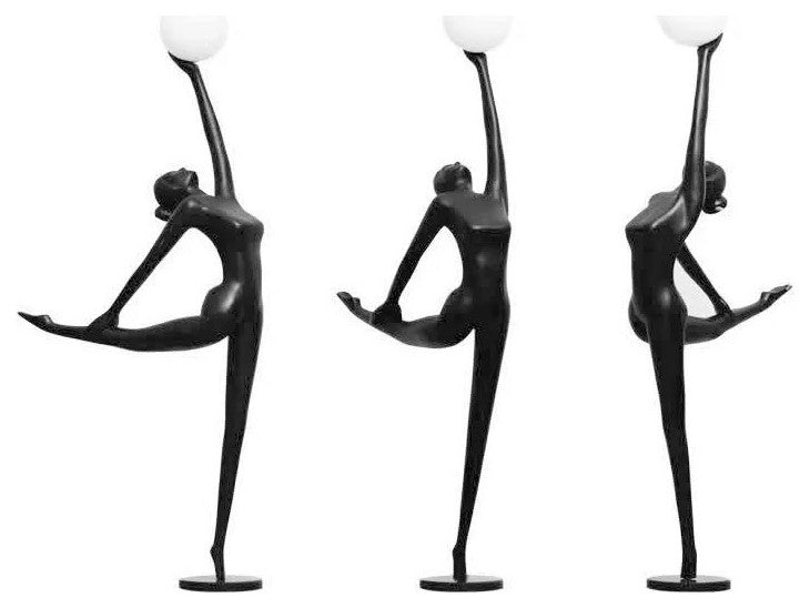 75'' Black Novelty Floor Lamp