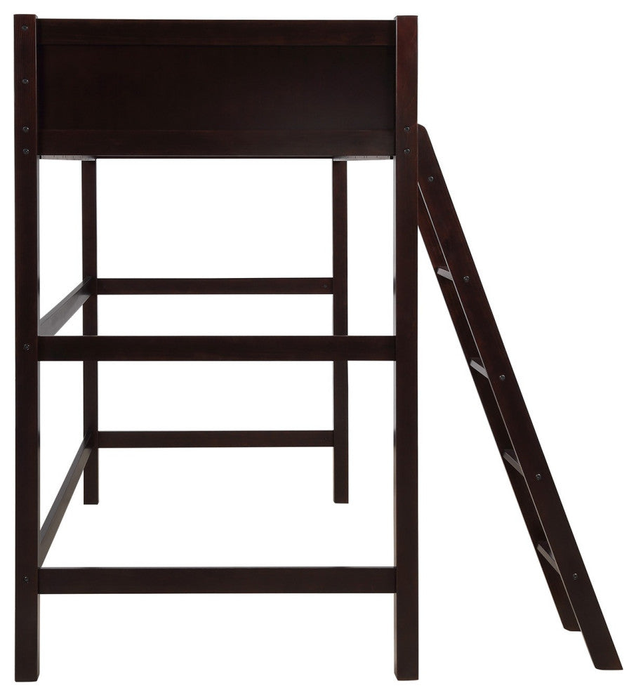 Brown Twin Size Hight Loft Bed