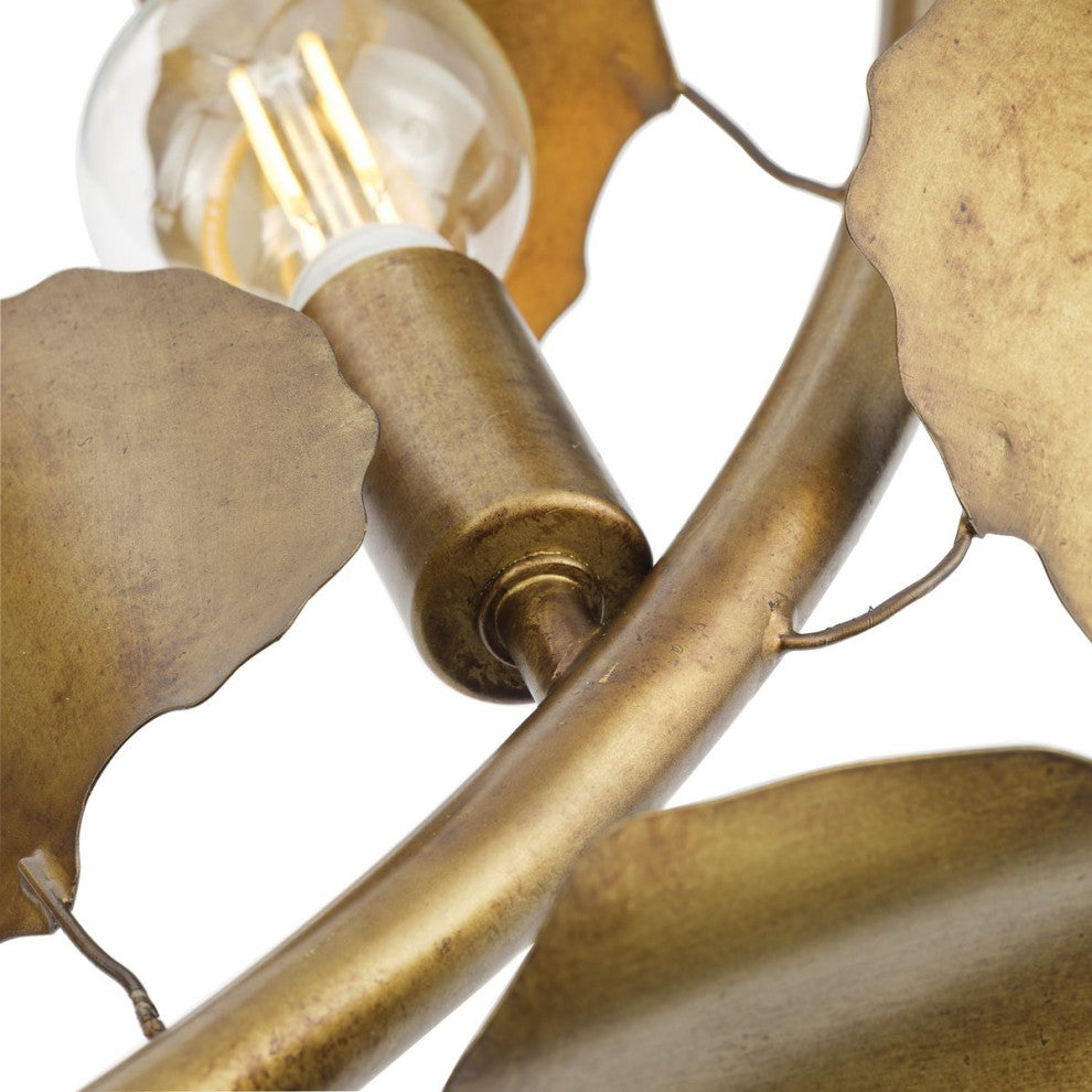 Laurel Collection 6-Light Transitional Chandelier, Gold Ombre