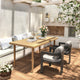 GDF Studio Outdoor Aluminum Dining Chairs With Cushions, Set of 2, Black/Beige