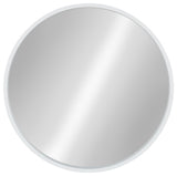Travis Round Wood Accent Wall Mirror