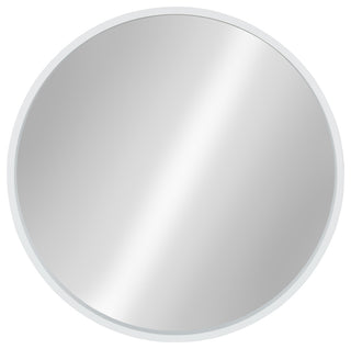 Travis Round Wood Accent Wall Mirror