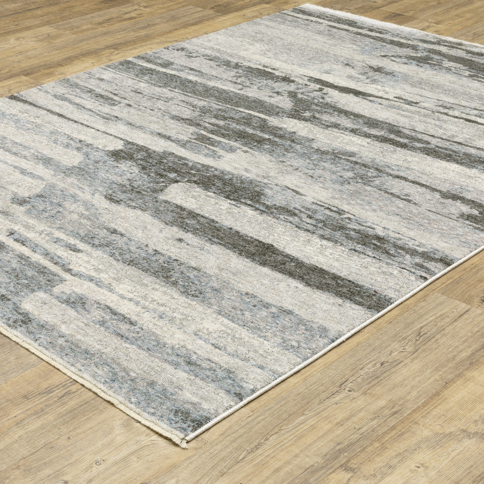Harlan Modern Elemental Polyester Area Rug 9'10" x 12'10"