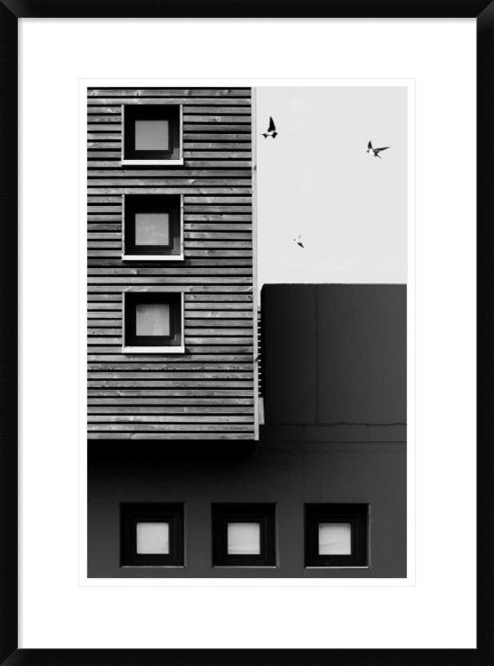 "Three" Framed Digital Print by Manu D, 22x30"