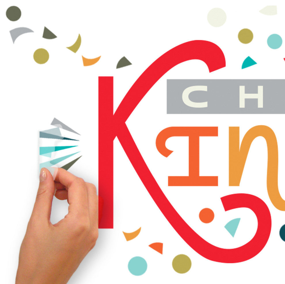 Rainbow Choose Kindness Giant Peel and Stick Wall Decal