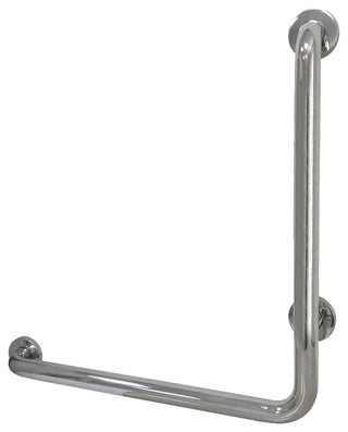 Kingston Brass 24"x 24" L-Shaped Grab Bar - Left Hand, Mirror