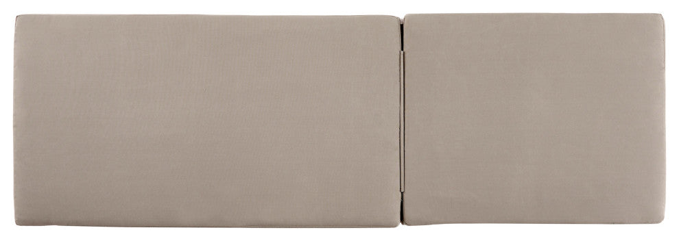 Preston Outdoor Chaise Lounge With Cushion, Khaki/Gray