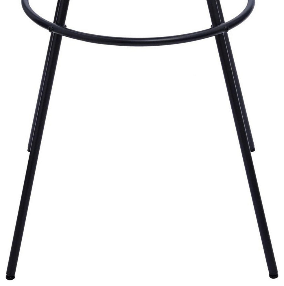 Benzara BM288186 Modern Bar Table, Hairpin Legs, Spacer, Composite Wood Surface