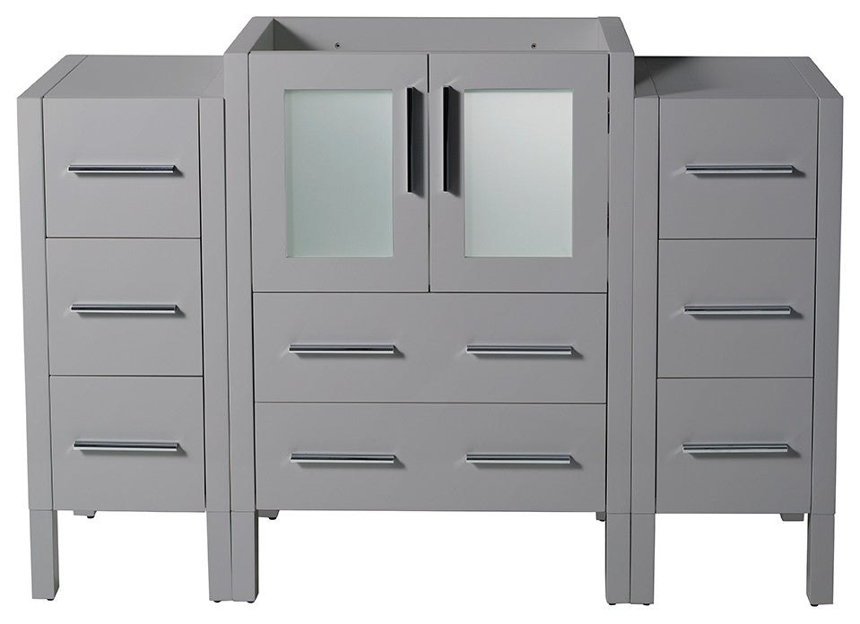 Torino Modern Bathroom Cabinet, Gray, 48"