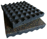 Eco-Safety Interlocking Tiles 3", Yellow/Red/White Speckled, 150-Pk