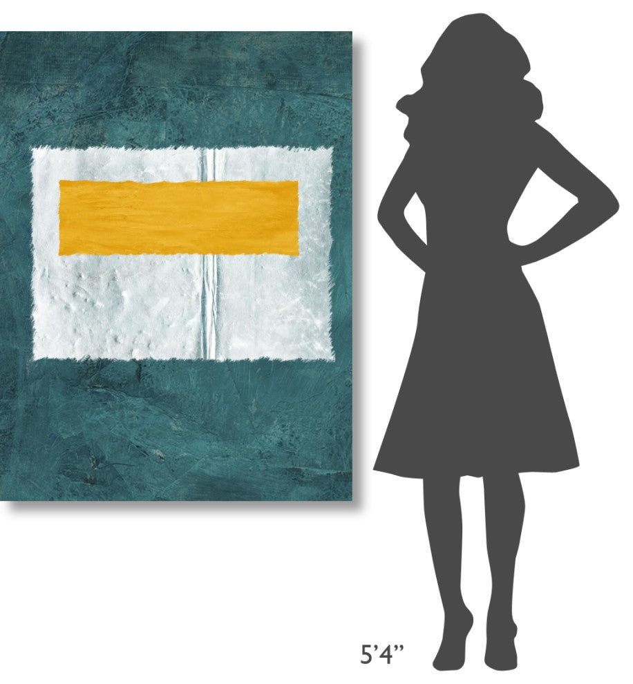 "Green And Yellow Abstract Theme 4" Fine Art Print