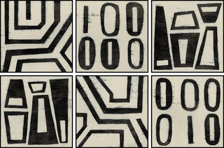 Symbols Hexaptych, 36x24