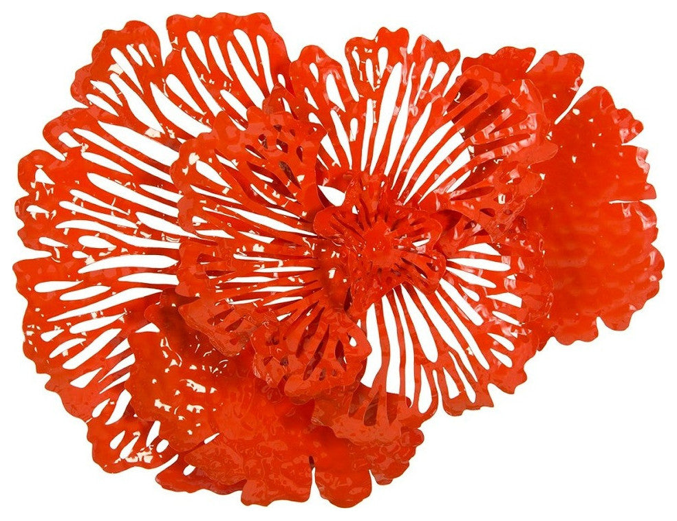 Flower Wall Art, Coral, Small