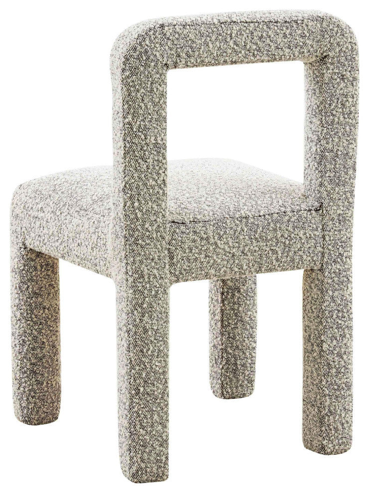 Hazel Boucle Dining Chair, Gray