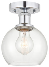 Innovations 616-1F-PC-G122-6 1 Light Semi-Flush Mount, Polished Chrome