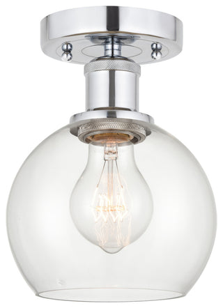 Innovations 616-1F-PC-G122-6 1 Light Semi-Flush Mount, Polished Chrome