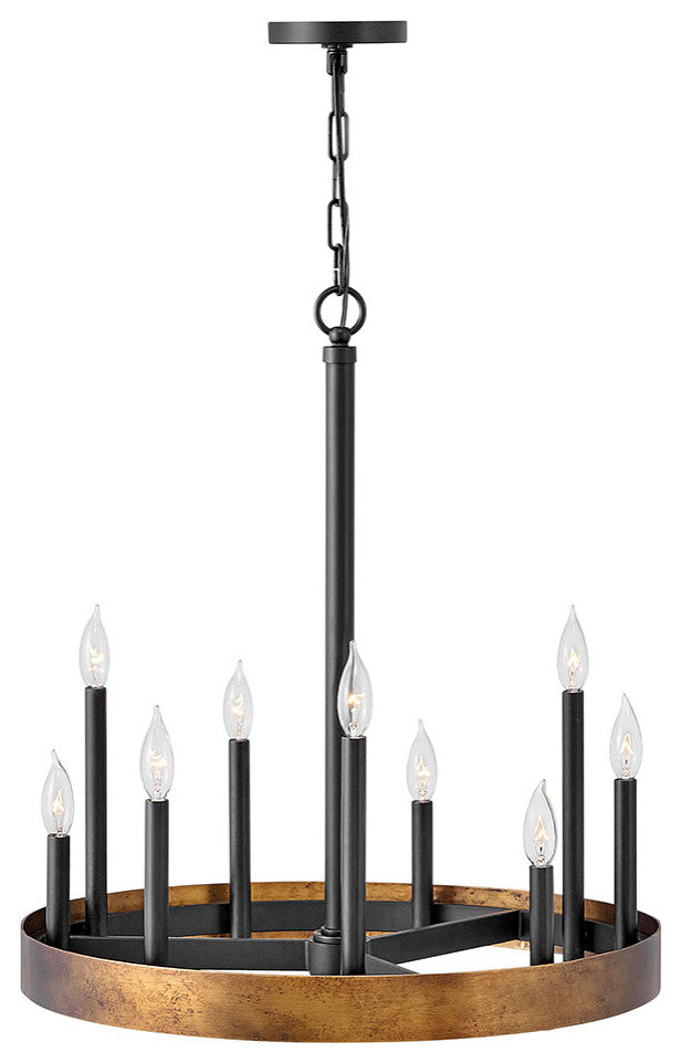 Hinkley Wells Chandelier, 8 Light