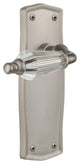 Prairie Plate Passage Parlor Lever, Satin Nickel