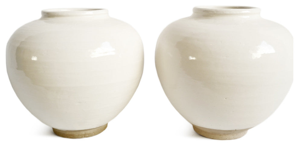 White Milk Ceramic Pear Pot