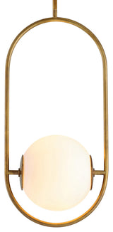 Corbett Lighting 273-42 Everley 1 Light 14"W Pendant - Vintage Brass