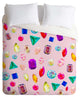 Deny Designs Natalie Baca Rhinestone Reverie In Pink Duvet Cover - Lightweight