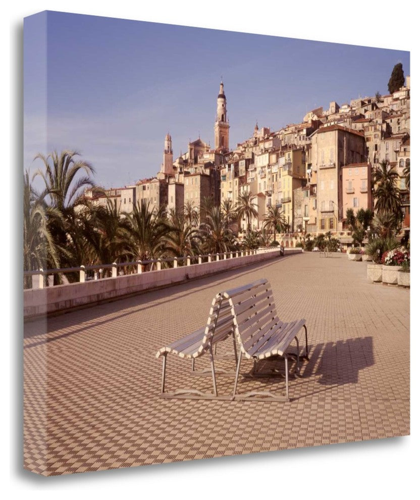 "Banc De Jardin - 28" By Alan Blaustein, Giclee Print on Gallery Wrap Canvas